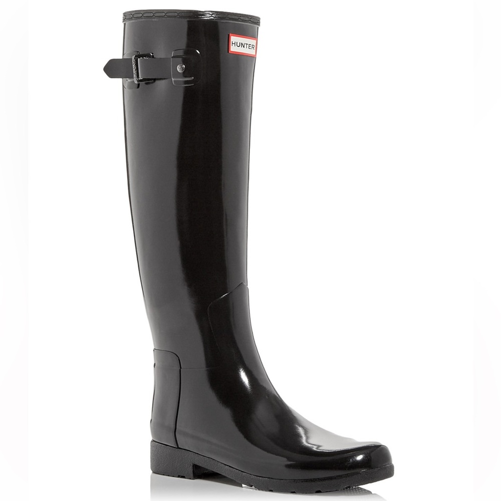 HUNTER Women's Original Refined Tall Gloss Rain Boots